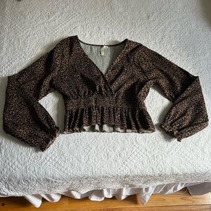 The Impeccable Pig Leopard Print Blouse